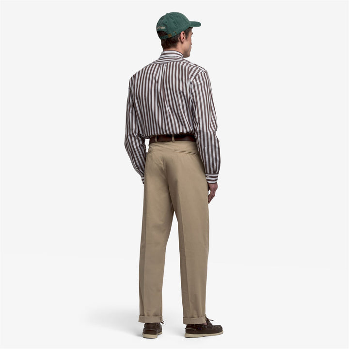 Beige men's Chino Pants for Leisure 5