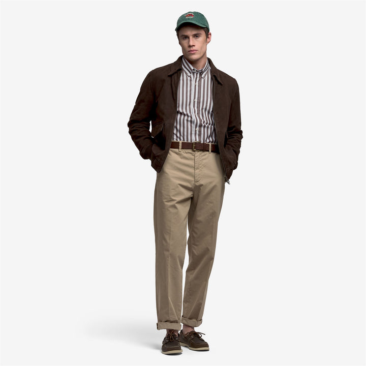 Beige men's Chino Pants for Leisure 4