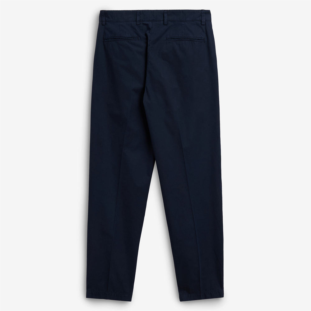 Dunkelblaue Herren-Chino-Hose für die Freizeit aus Baumwollgewebe 02
