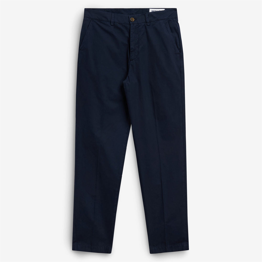 Dunkelblaue Herren-Chino-Hose für die Freizeit aus Baumwollgewebe 01