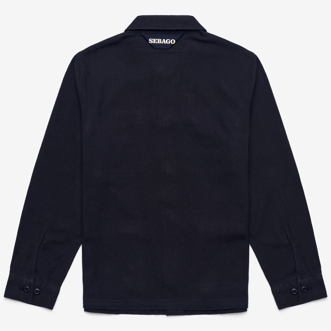 Veste de yachting unisexe bleu marine en coton doux main