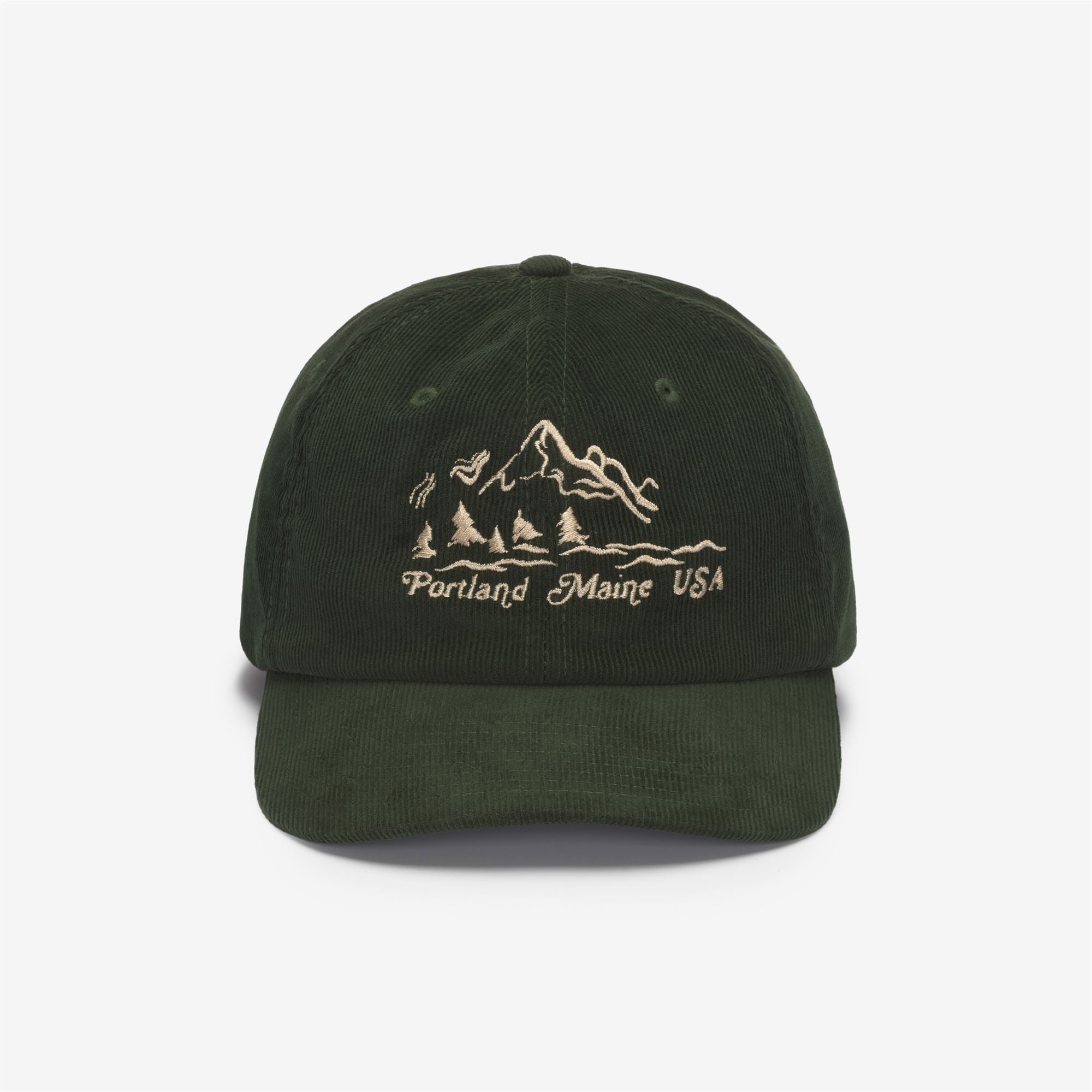 Olive green Unisex Corduroy Cap for Leisure Wear | Sebago