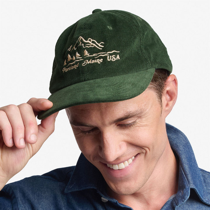 Olive green Unisex Corduroy Cap for Leisure Wear 6
