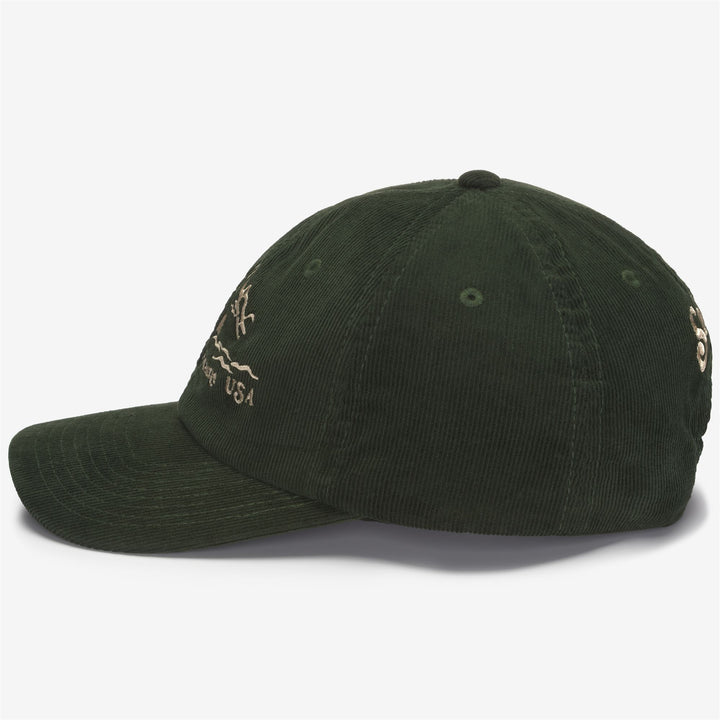 Olive green Unisex Corduroy Cap for Leisure Wear 2