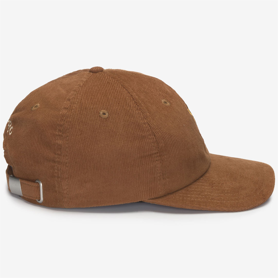 Brown unisex Corduroy Cap for Leisure with Adjustable Strap main