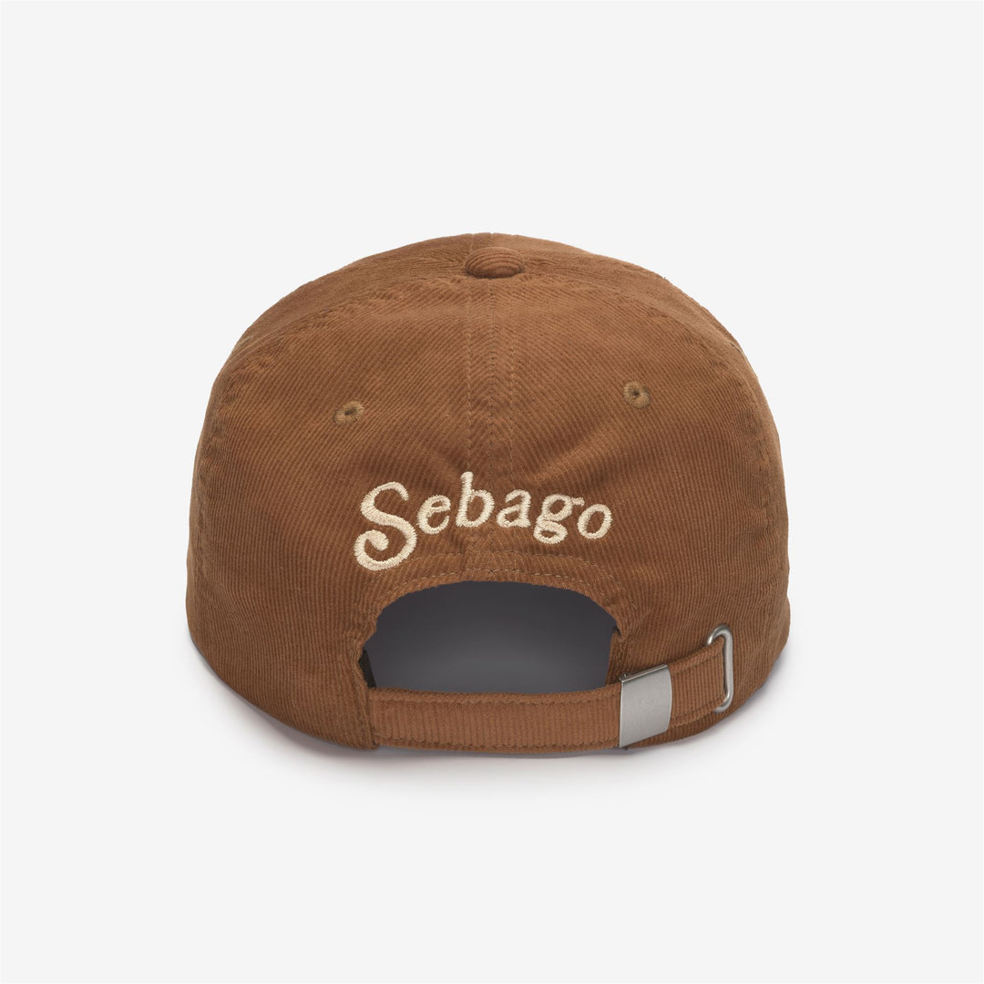 Casquette unisexe marron en velours côtelé pour les loisirs avec sangle réglable main