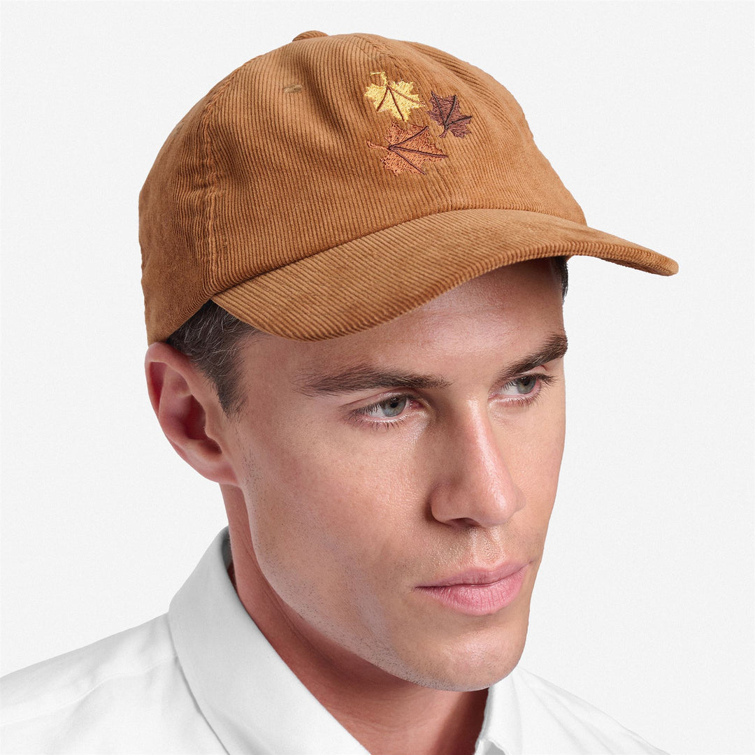 Brown unisex Corduroy Cap for Leisure with Adjustable Strap main