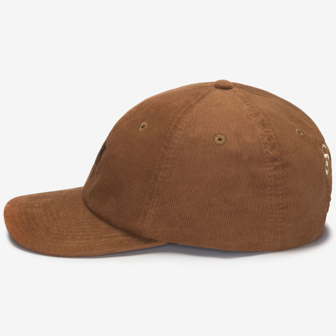 Brown unisex Corduroy Cap for Leisure with Adjustable Strap main