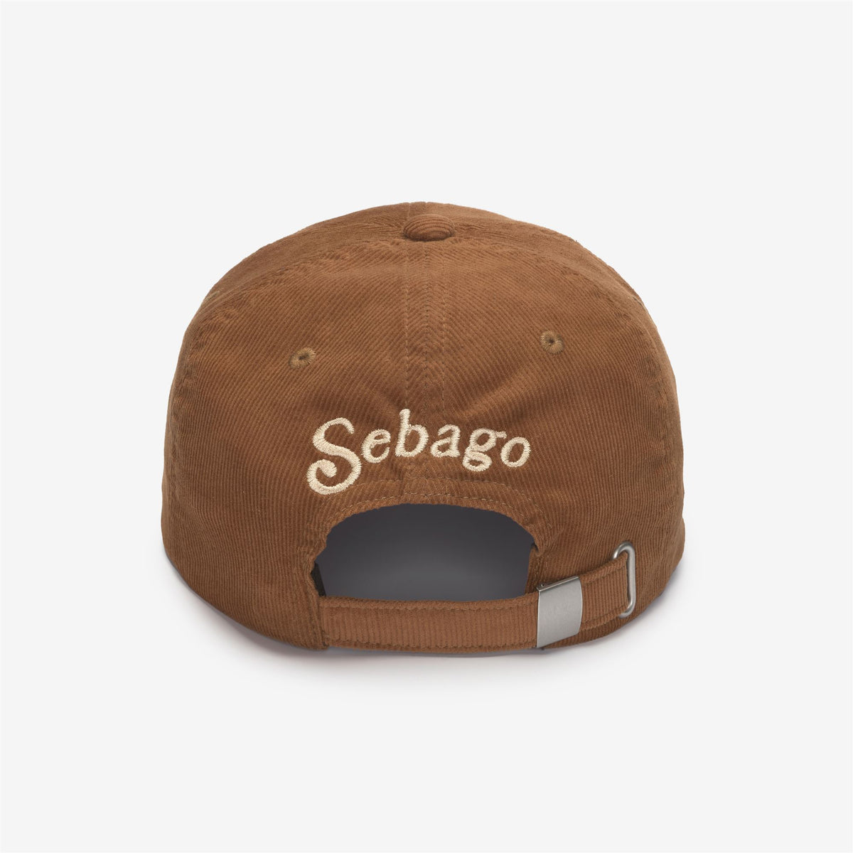 Cappellino da baseball in velluto a coste di cotone marrone unisex