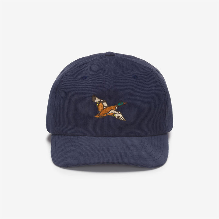 Navy Blue Unisex Corduroy Baseball Cap for Leisure Wear 1