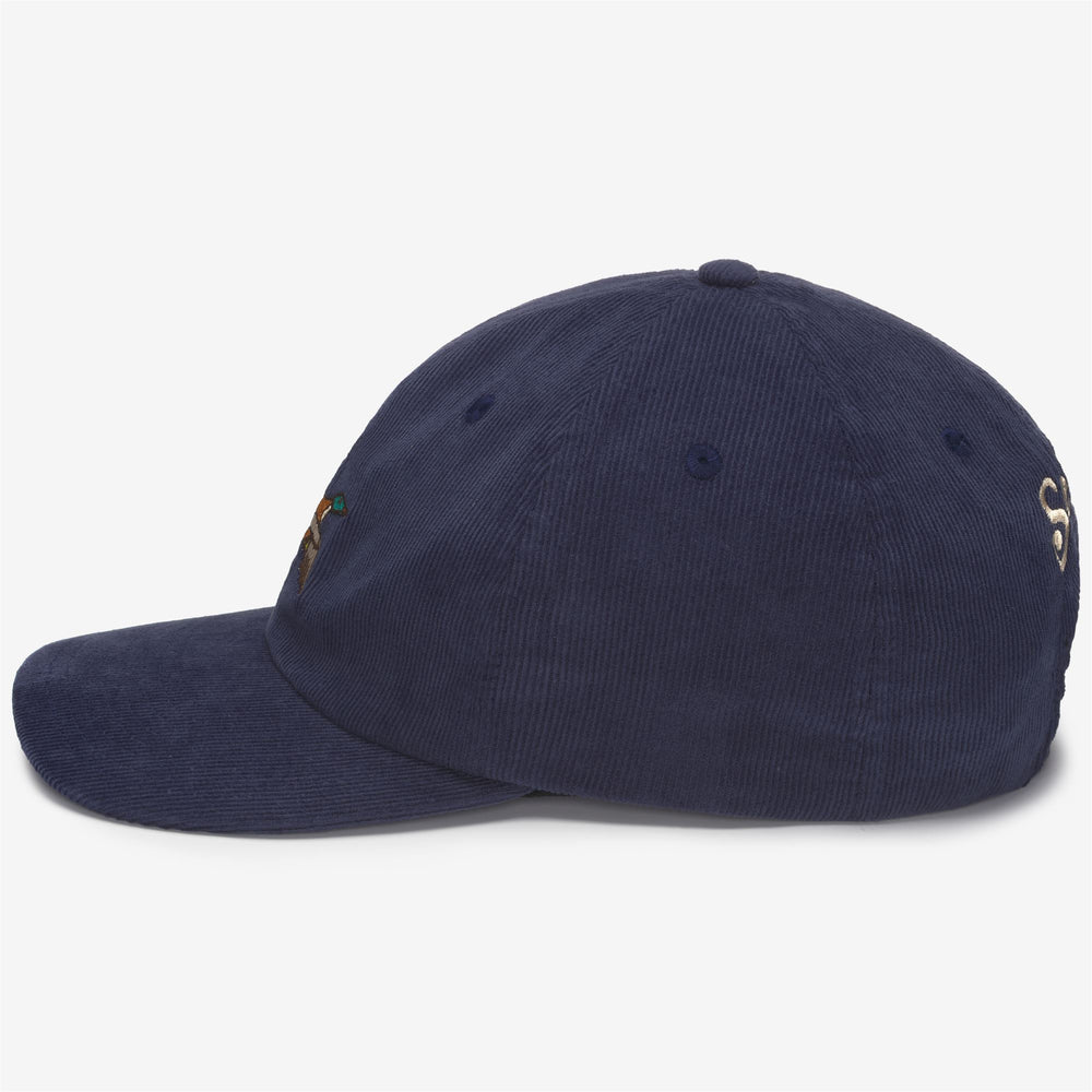 Navy Blue Unisex Corduroy Baseball Cap for Leisure Wear 02