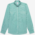 Shirts_UNISEX_OAKLAND_Button Down_WHITE-GREEN - Commercial 1