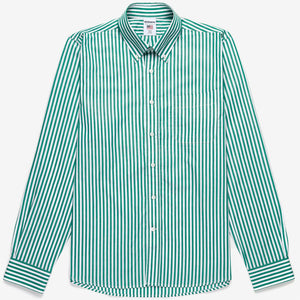 OAKLAND - Shirts - Button Down - Unisex - WHITE-GREEN