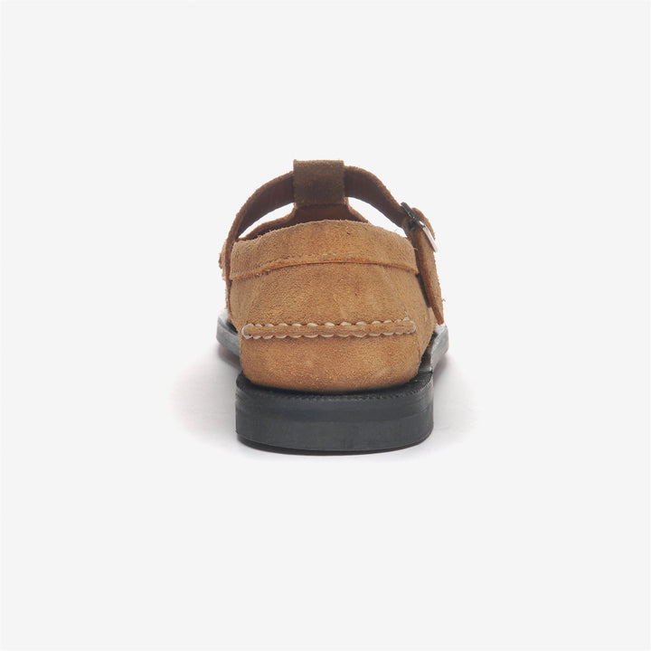 Beige yellow Women's Low Cut Moccasin with Adjustable Buckle 5