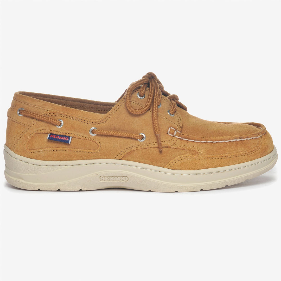 Sneakers Basse da Yachting Uomo Arancione Cognac con Suola Antiscivolo 01