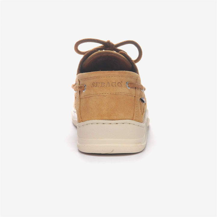 Cognac orange Men's Yachting Low Cut Sneakers with High-Grip Sole 5