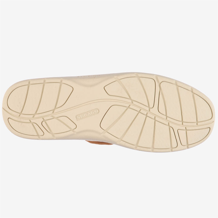 Cognac orange Men's Yachting Low Cut Sneakers with High-Grip Sole 2