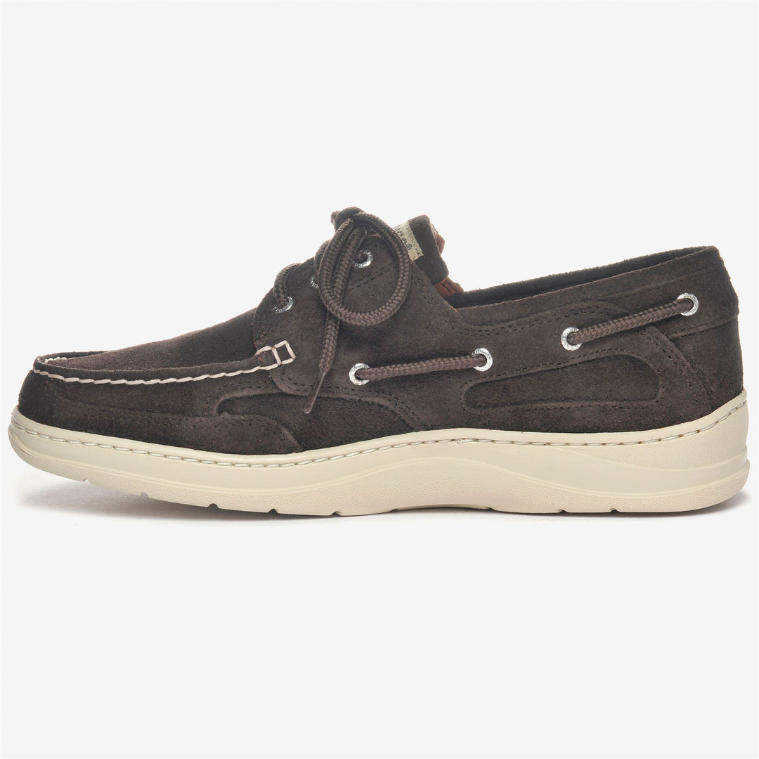 Brown Men's Nautical Sneakers with High-Grip Sole main