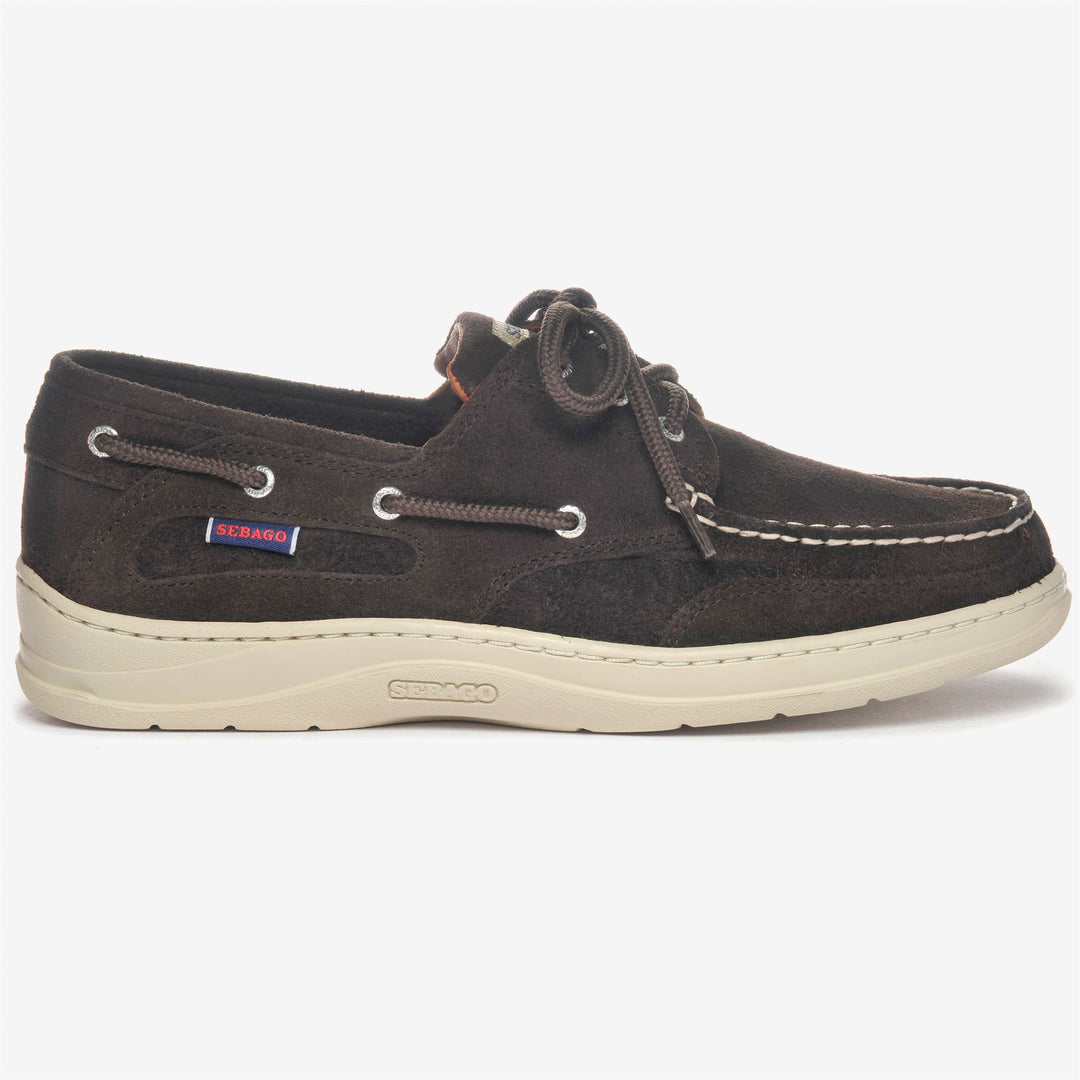 Baskets nautiques marron pour homme avec semelle adhérente 01