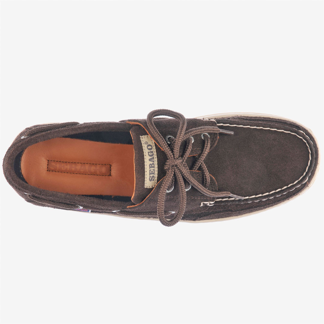 Brown Men's Nautical Sneakers with High-Grip Sole main