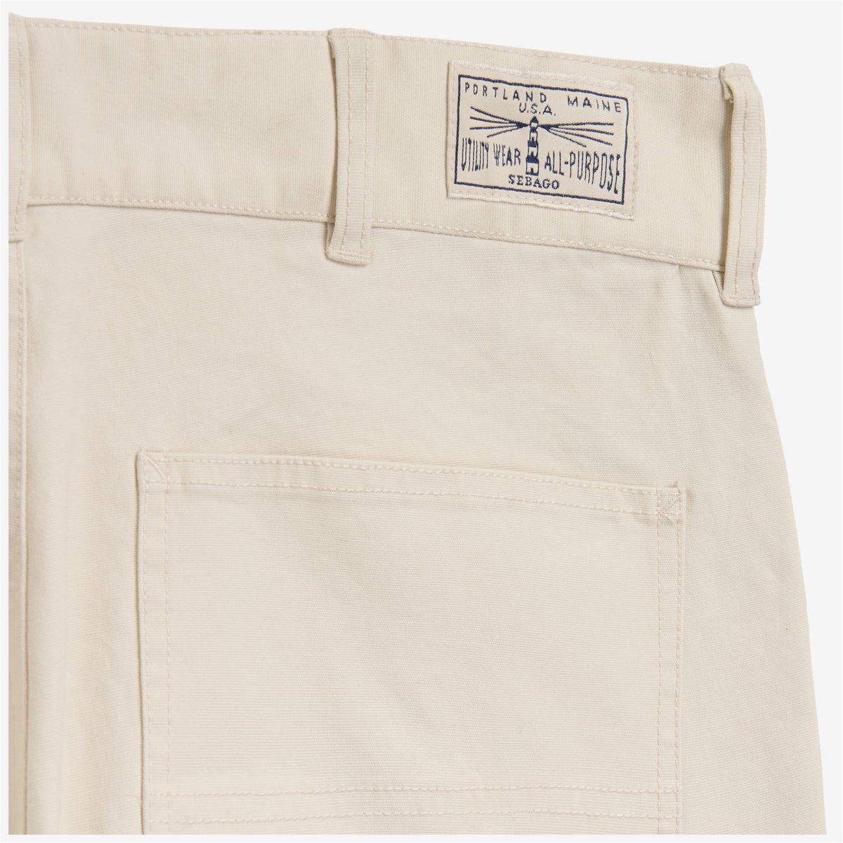 Beige Men's Cotton Canvas Carpenter Pant