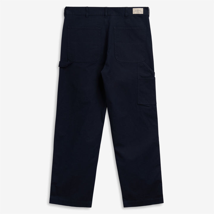 Dark Blue Men's Carpenter Utility Pants with Pockets 2