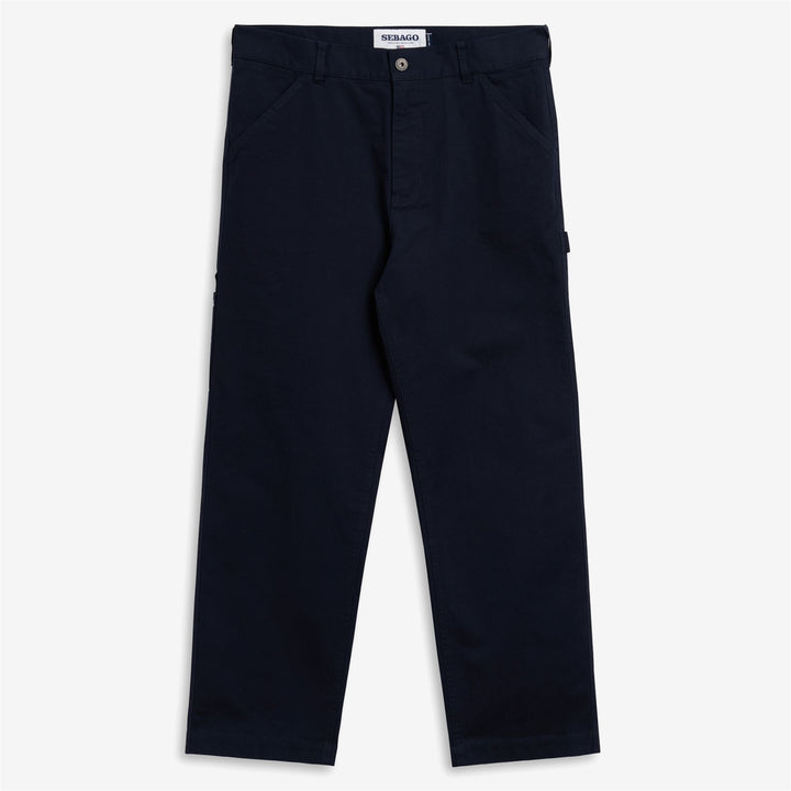 Dark Blue Men's Carpenter Utility Pants with Pockets 1