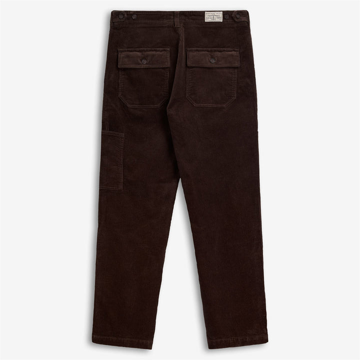 Braune Herren-Cord-Arbeitshose mit Taschen 2