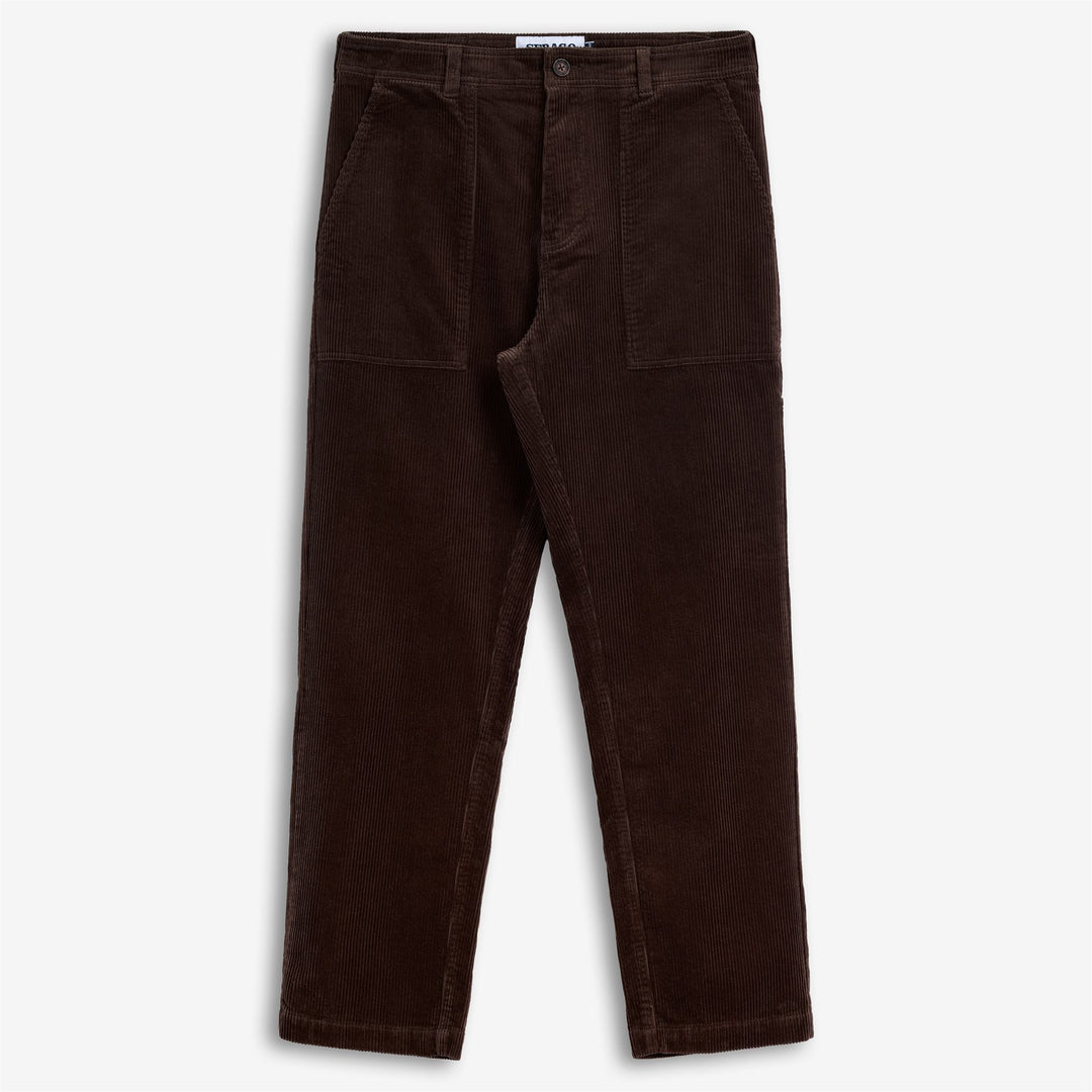 Braune Herren-Cord-Arbeitshose mit Taschen main