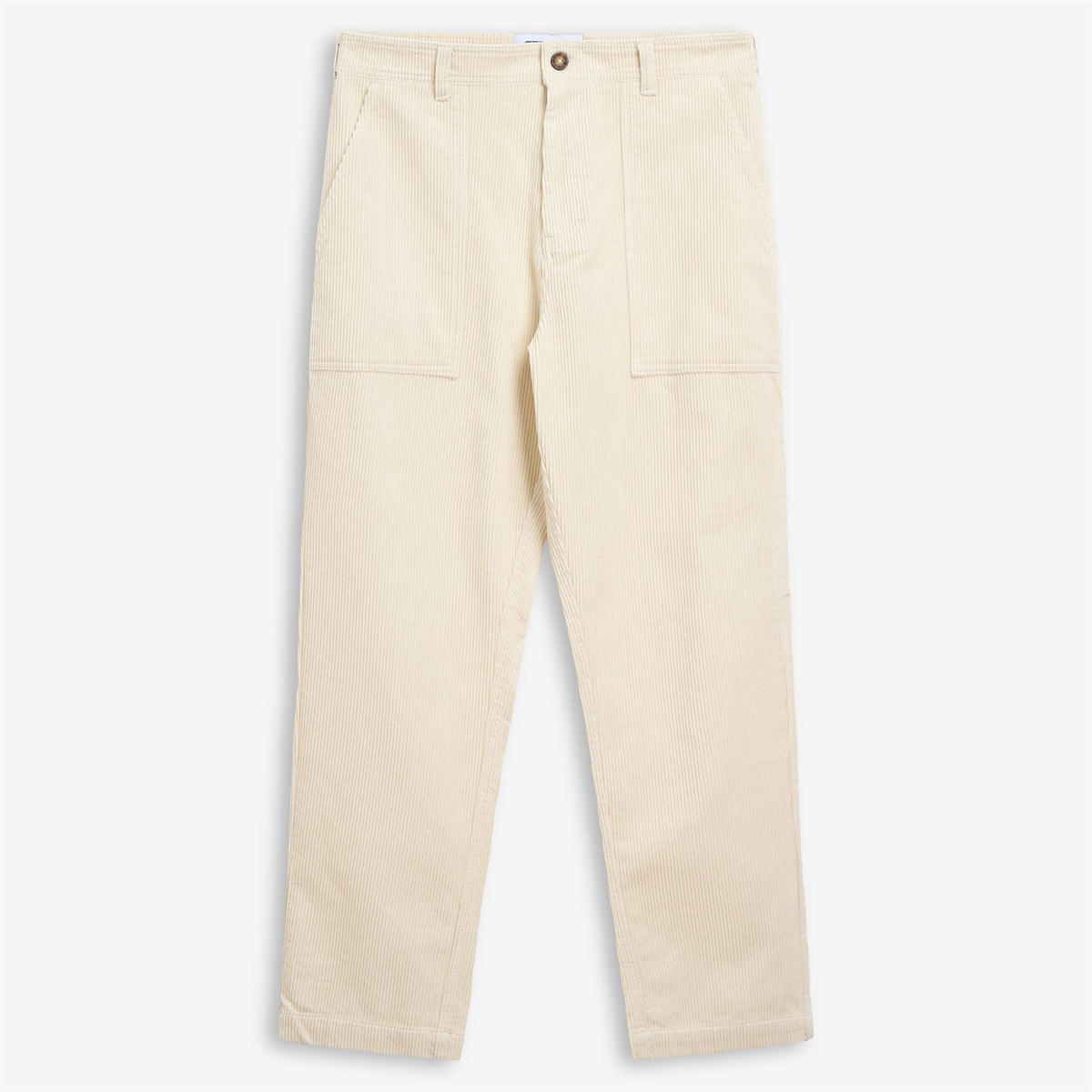 White Men's Corduroy Leisure Pant