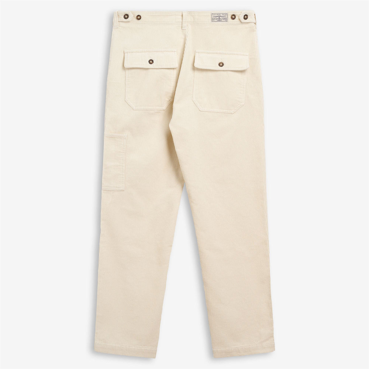 White Men's Corduroy Leisure Pant