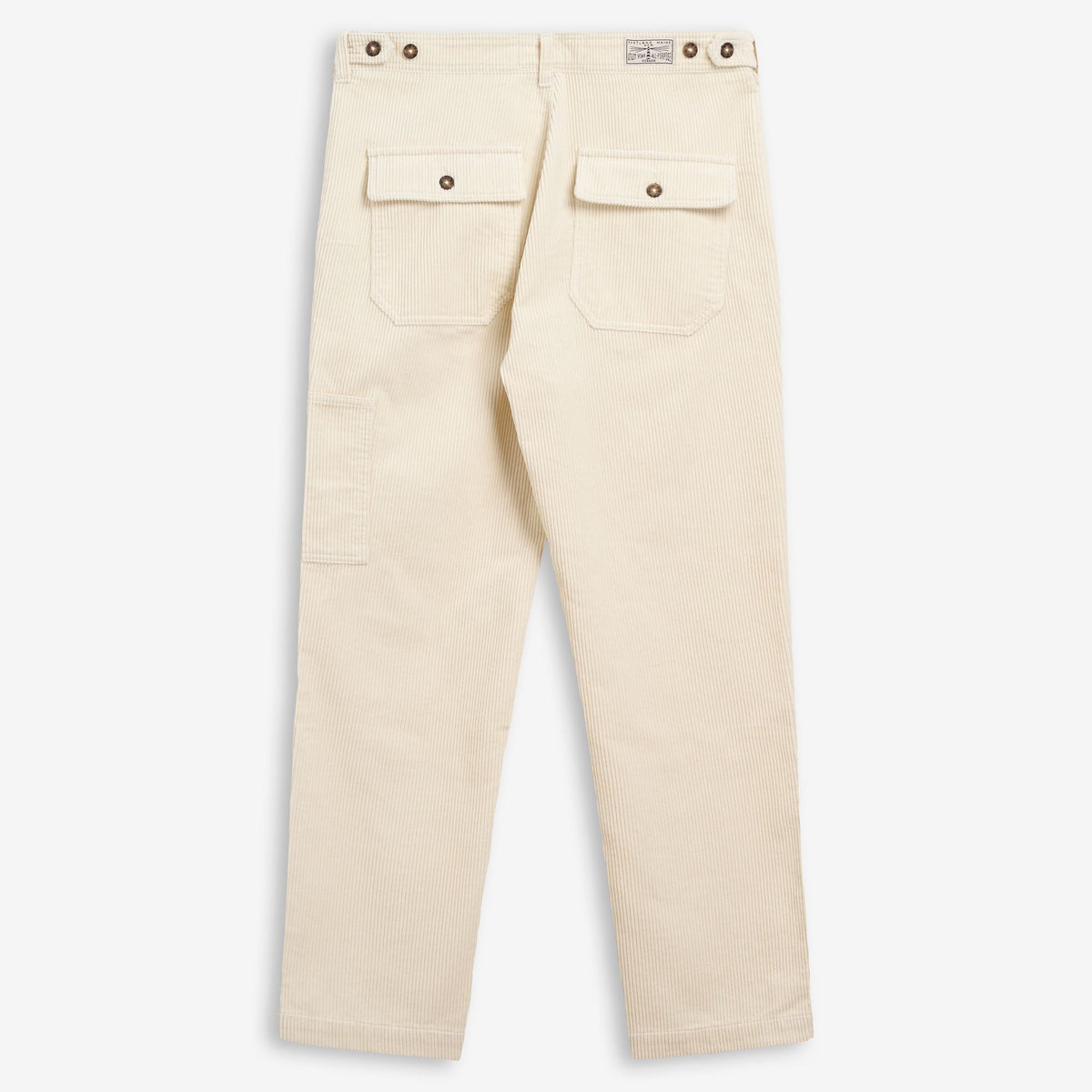 White Men's Corduroy Leisure Pant