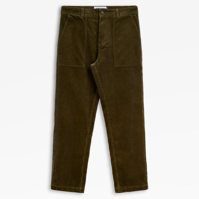 MILTON CORDUROY - Pantalon - Fatigue - Homme - Green Miltary