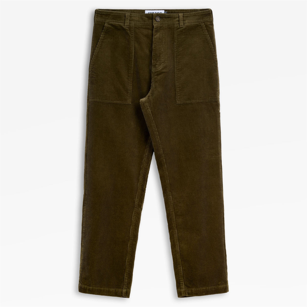 Grüne Herren-Freizeit-Cordhose