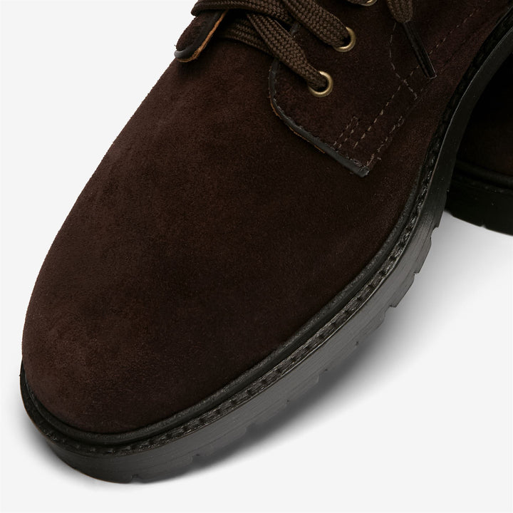 Dark Brown Men's Leather Ankle Boots with Vintage Charm 6