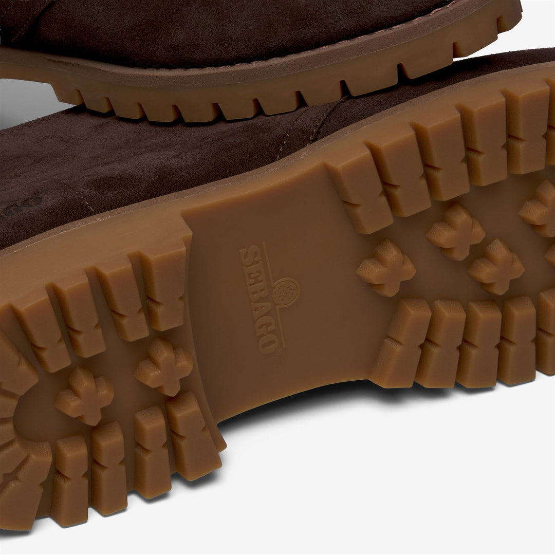 Botines de exterior para hombre de color marrón oscuro con suela de goma. main