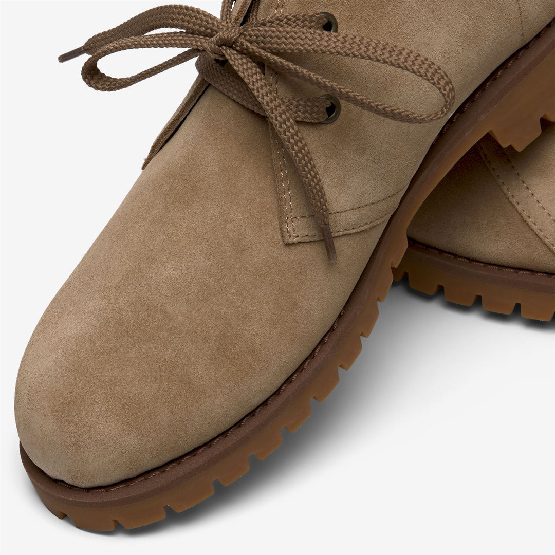 Botines de exterior para hombre de color beige con suela de goma. main