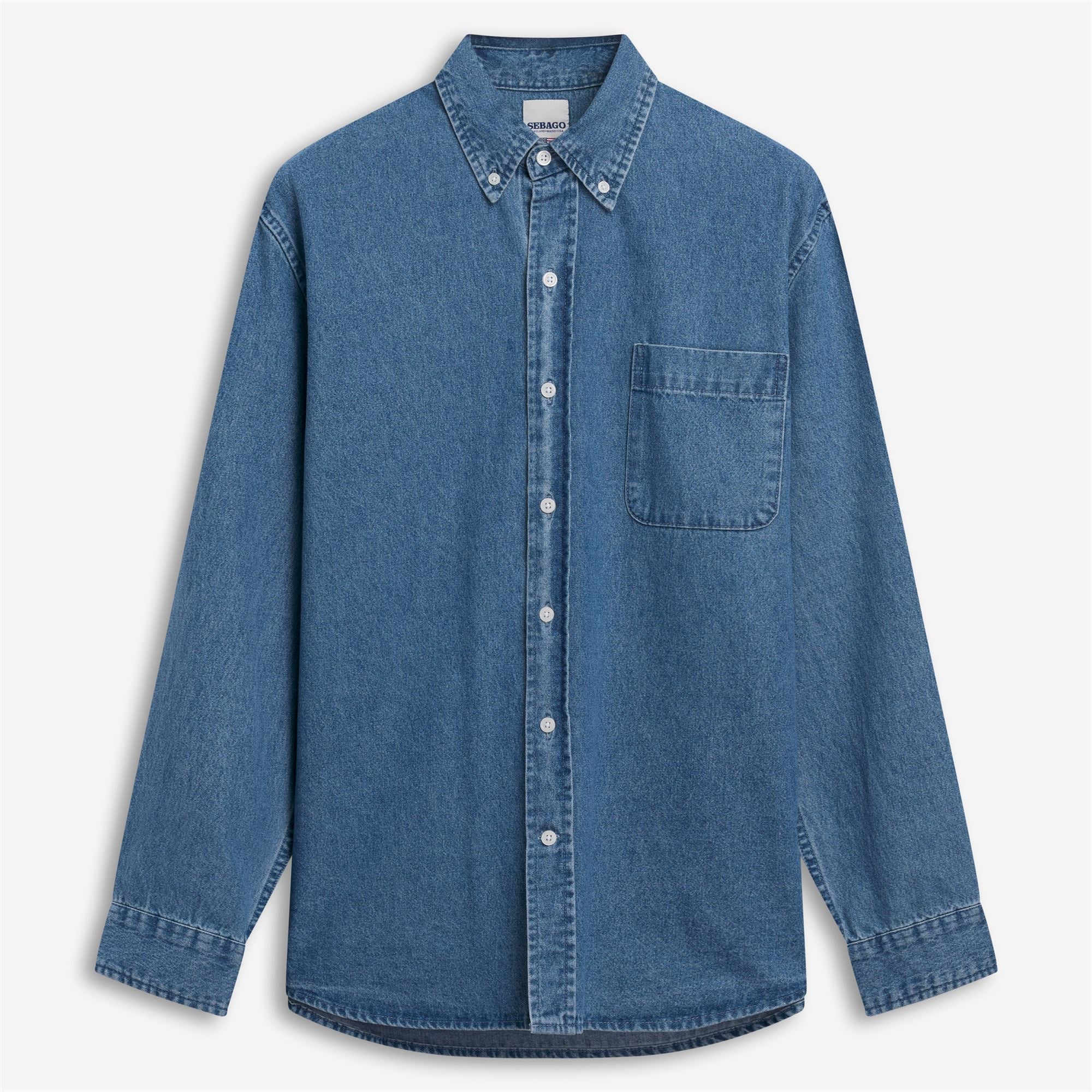 Shirts_Unisex_MERCER 8OZ DENIM_Casual_Blue Indigo - Commercial 1