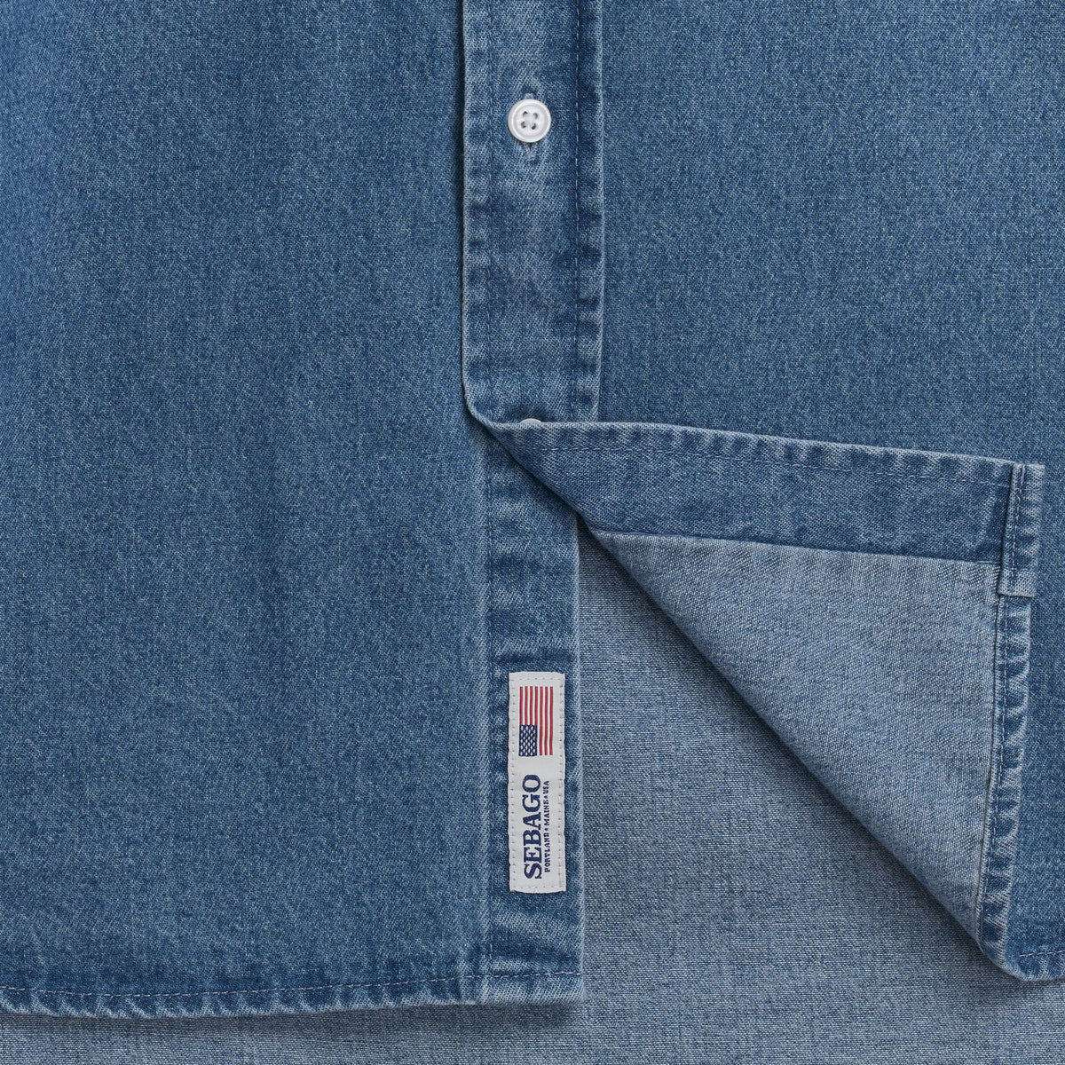 Blue Unisex Denim Shirt