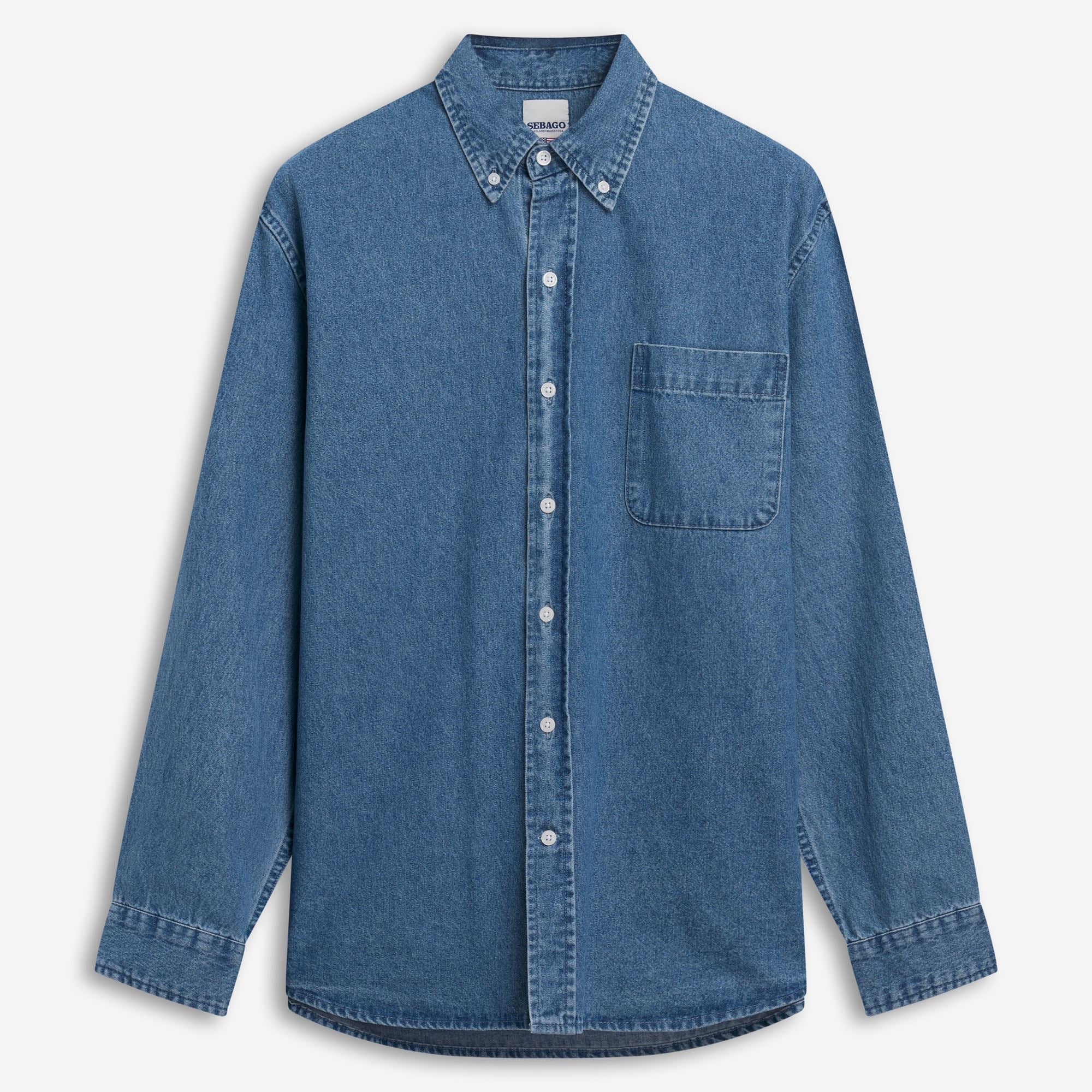Shirts_Unisex_MERCER 8OZ DENIM_Casual_Blue Indigo - Commercial 1