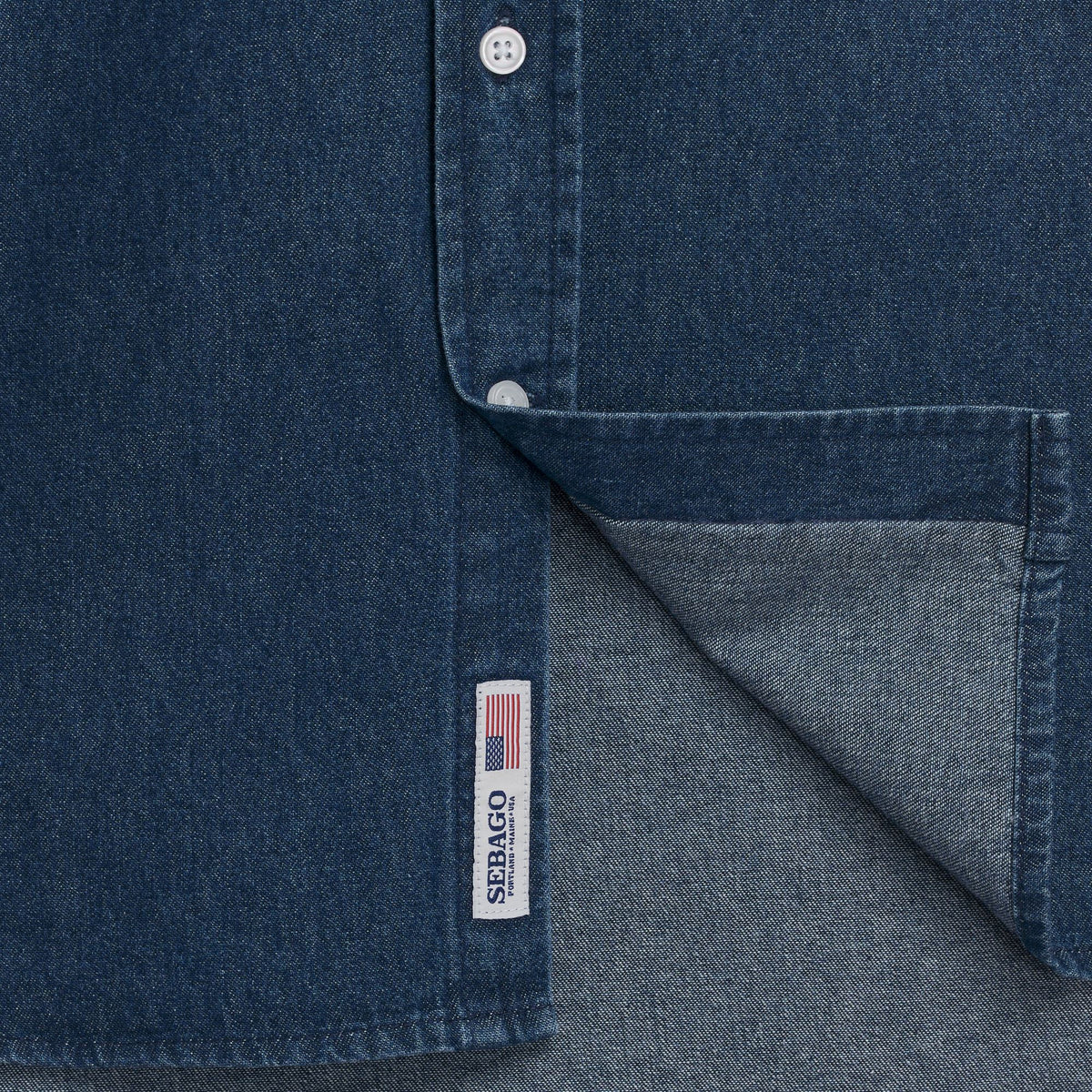 Blue Unisex Denim Shirt