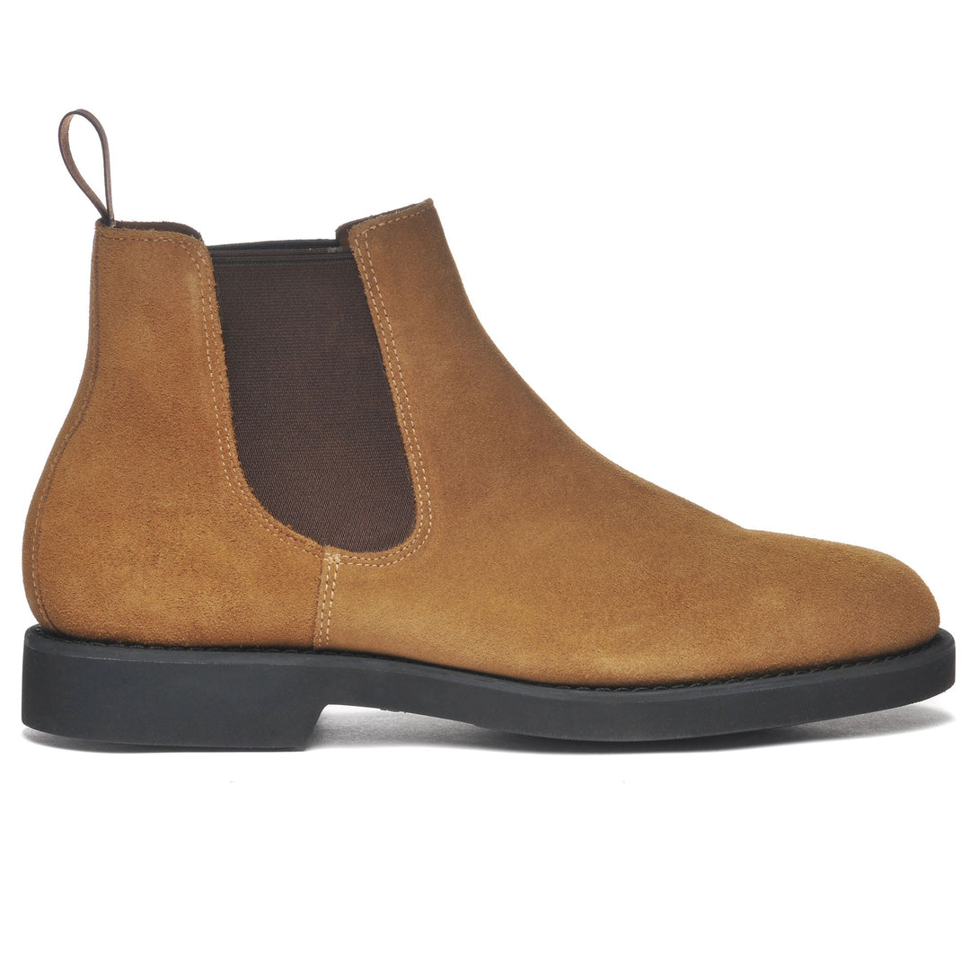Cognac Brown Men's Business Ankle Beatle Boots 01