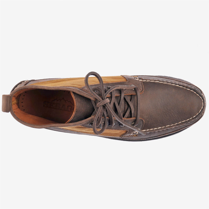 Brown Men's Leather Moccasin Boots for Leisure Activities 4