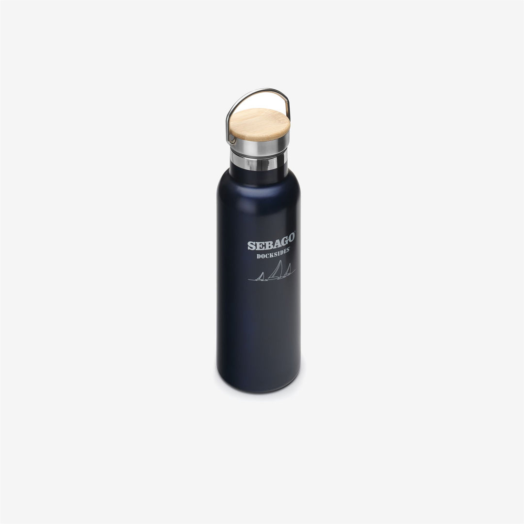 Marine Blue Unisex Yachting Insulated Bottle with Bamboo Lid 01