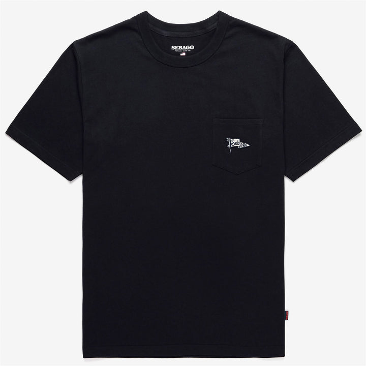 T-Shirt in Cotone Unisex da Yachting Blu Marino con Taschino 1