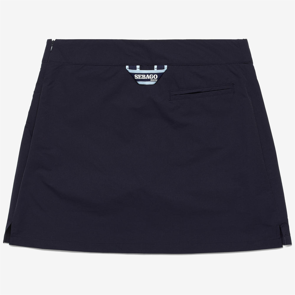 Gonna da Vela Donna Blu Marino con Comodi Pantaloni Interni 02