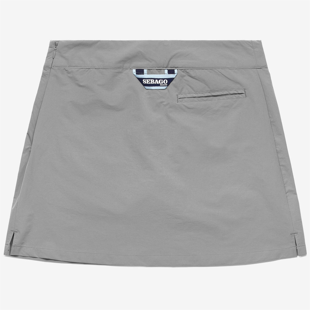 Gonna da Vela Donna Grigia con Pantaloni Interni e Tasche Utility main