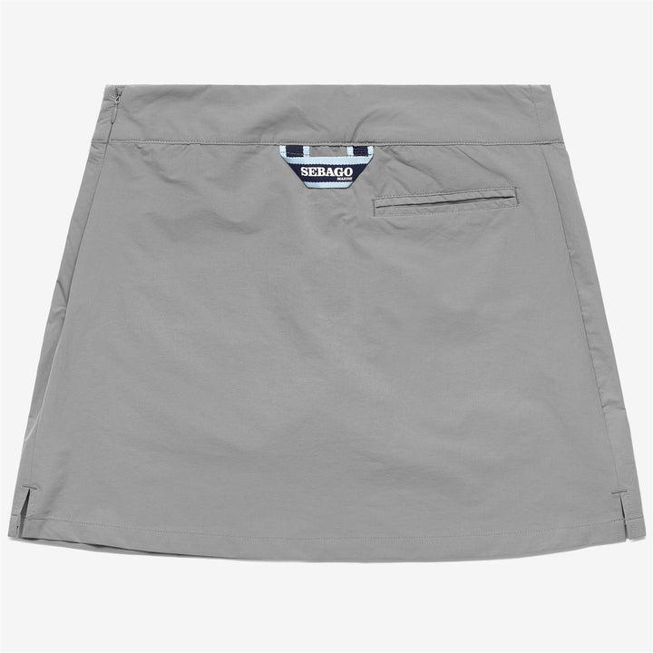 Gonna da Vela Donna Grigia con Pantaloni Interni e Tasche Utility 2