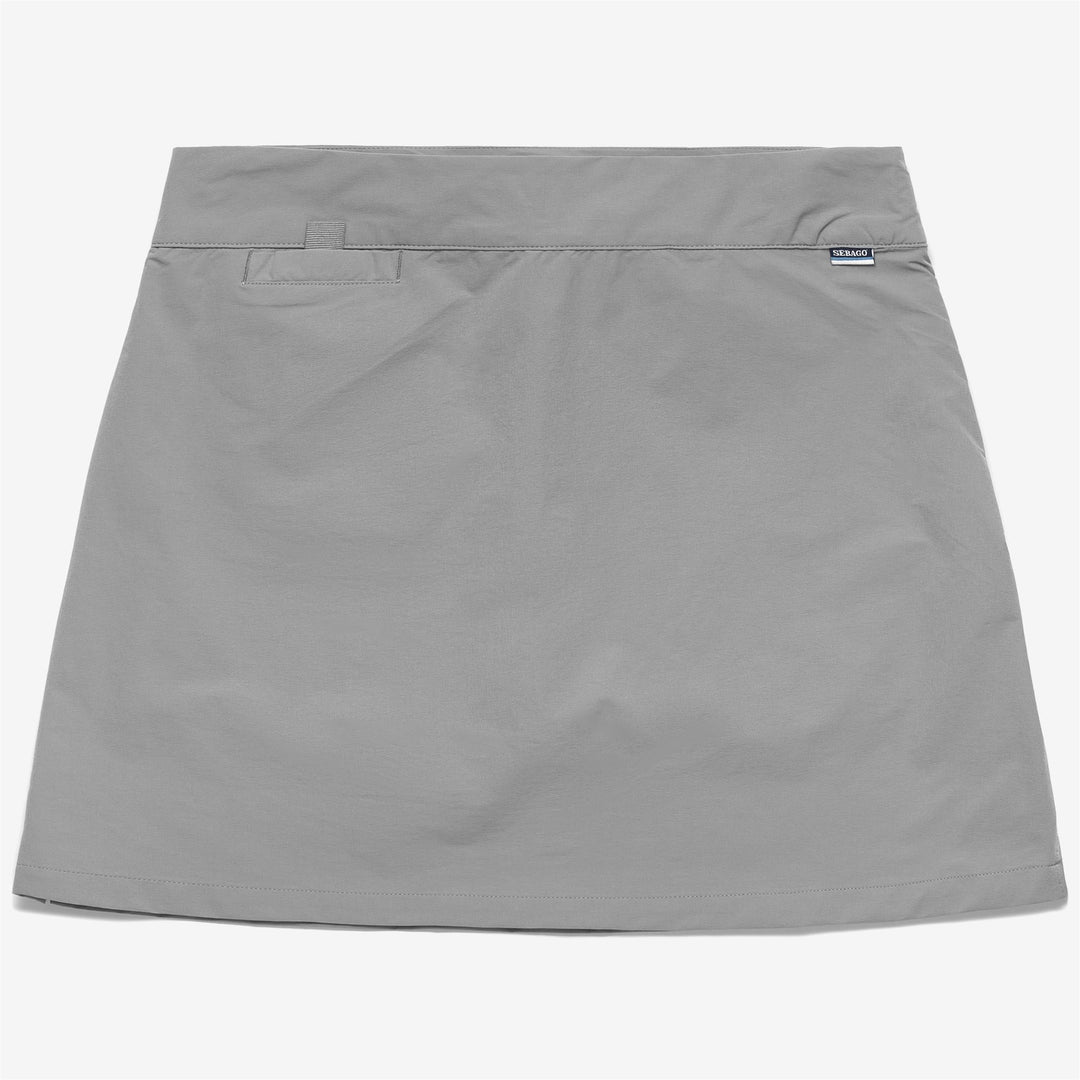 Gonna da Vela Donna Grigia con Pantaloni Interni e Tasche Utility 01