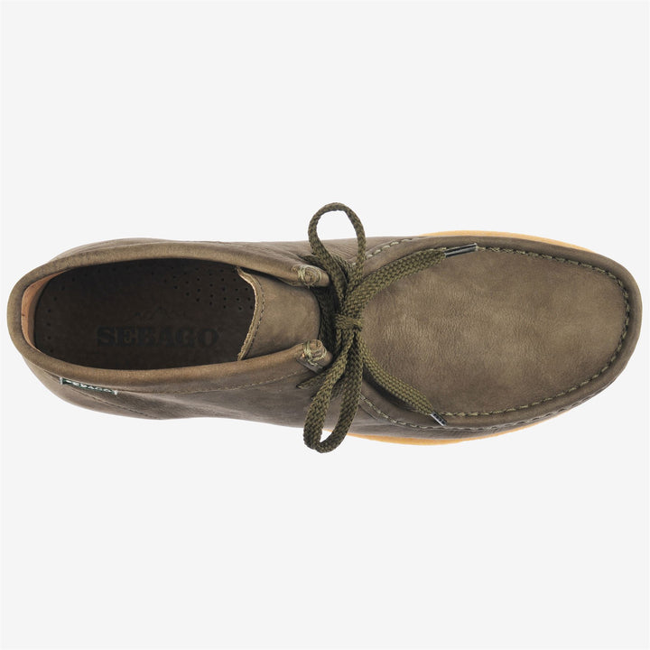 Moschusgraue Herren Leder Mid Cut Mokassins für die Freizeit 4